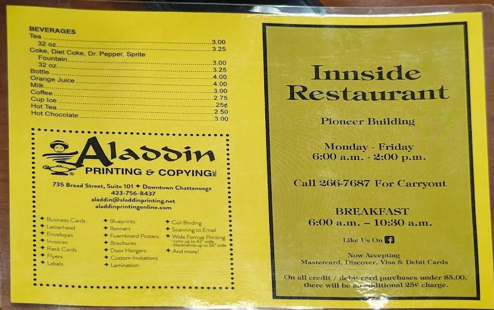 Innside Restaurant Menu image 1